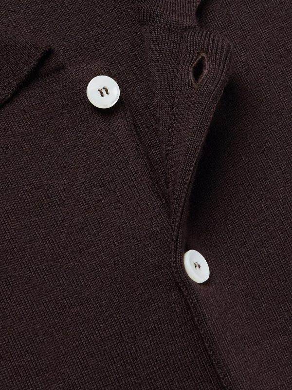 Lalo Logo-Appliquéd Wool Cardigan - CU Lalo Logo-Appliquéd Wool Cardigan - CU