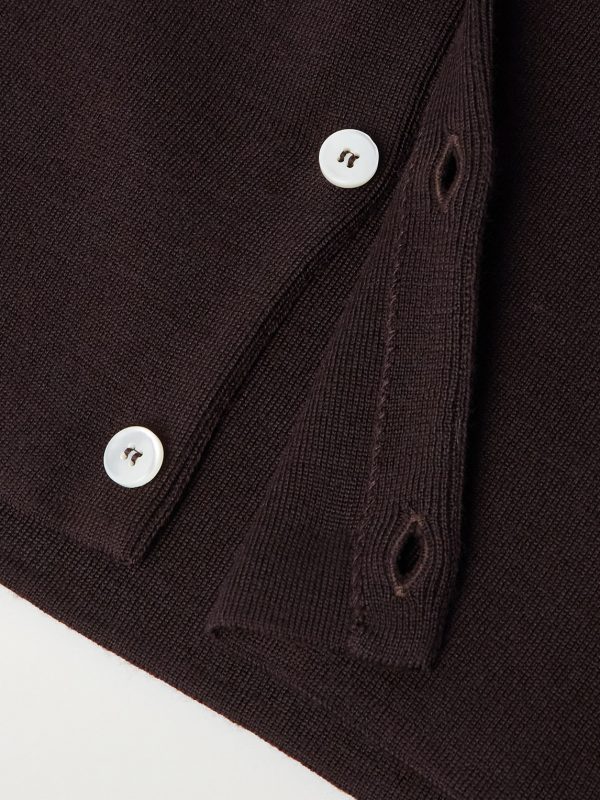 Lalo Logo-Appliquéd Wool Cardigan - E1 Lalo Logo-Appliquéd Wool Cardigan - E1