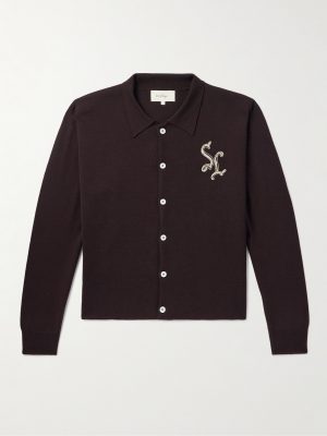 Lalo Logo-Appliquéd Wool Cardigan