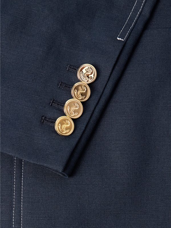 Cotton and Linen-Blend Blazer - CU