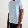 Logo-Appliquéd Striped Cotton-Piqué T-Shirt - FR Logo-Appliquéd Striped Cotton-Piqué T-Shirt - FR