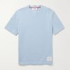 Logo-Appliquéd Striped Cotton-Piqué T-Shirt Logo-Appliquéd Striped Cotton-Piqué T-Shirt