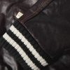 Prince Logo-Appliquéd Padded Leather Varsity Jacket - E1 Prince Logo-Appliquéd Padded Leather Varsity Jacket - E1