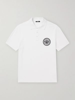 Logo-Print Cotton-Piqué Polo Shirt Logo-Print Cotton-Piqué Polo Shirt