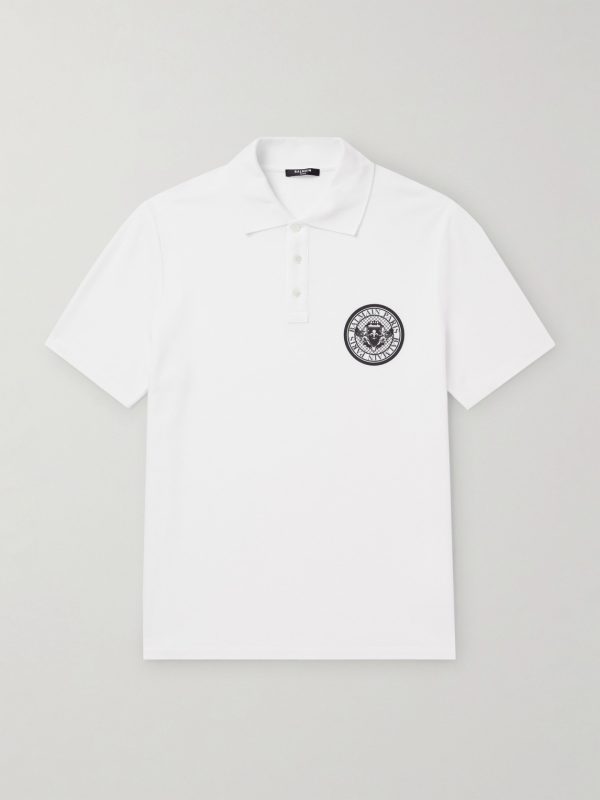 Logo-Print Cotton-Piqué Polo Shirt Logo-Print Cotton-Piqué Polo Shirt