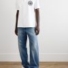 Logo-Print Cotton-Piqué Polo Shirt - OU Logo-Print Cotton-Piqué Polo Shirt - OU