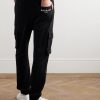 Tapered Cotton-Jersey Cargo Sweatpants - BK