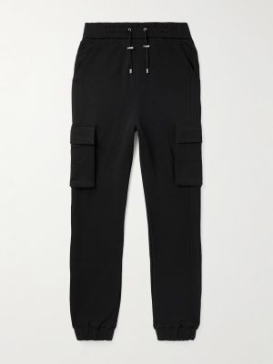 Tapered Cotton-Jersey Cargo Sweatpants Tapered Cotton-Jersey Cargo Sweatpants