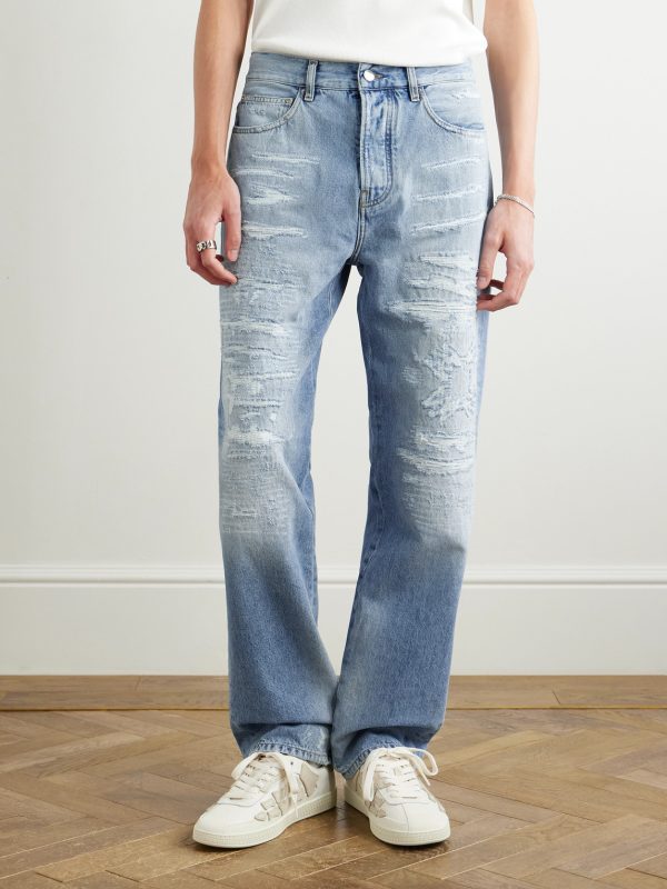 MA Quad Straight-Leg Distressed Jeans - FR MA Quad Straight-Leg Distressed Jeans - FR