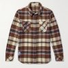 Distressed Checked Cashmere Shirt