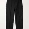 Cropped Straight-Leg Belted Cotton and Silk-Blend Poplin Trousers Cropped Straight-Leg Belted Cotton and Silk-Blend Poplin Trousers