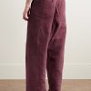 Judo Belted Upcycled Textured-Cotton Trousers - BK Judo Belted Upcycled Textured-Cotton Trousers - BK