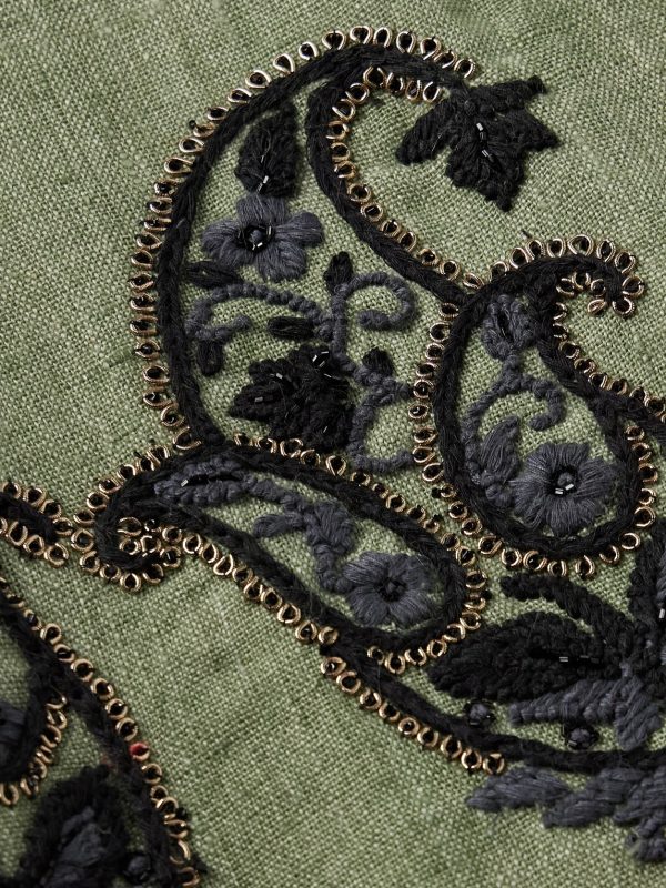 Embellished Linen Overshirt - CU