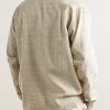 Checked Cotton and Silk-Blend Shirt - BK