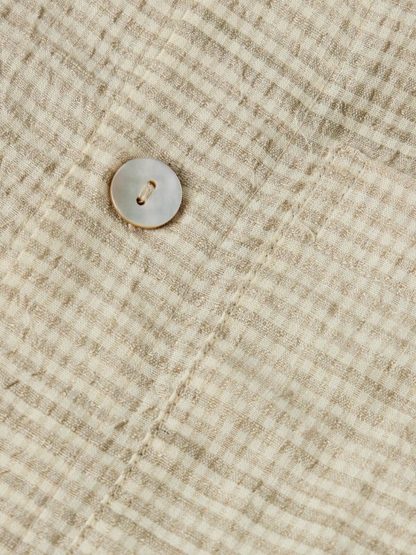 Checked Cotton and Silk-Blend Shirt - CU