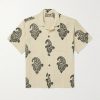 Camp-Collar Paisley-Print Linen Shirt Camp-Collar Paisley-Print Linen Shirt