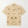 Camp-Collar Embroidered Cotton Shirt
