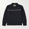 Embroidered Embellished Cotton and Linen-Blend Jacket Embroidered Embellished Cotton and Linen-Blend Jacket