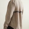 Embroidered Linen Shirt - BK Embroidered Linen Shirt - BK
