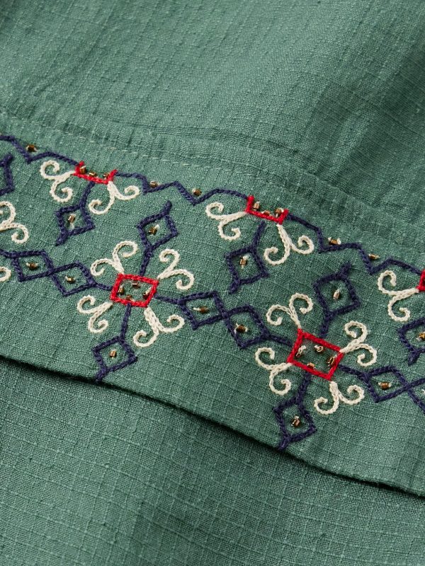 Embroidered Cotton-Ripstop Jacket with Detachable Liner - E1