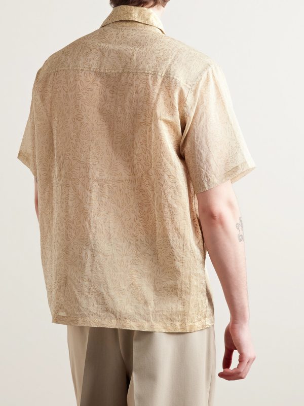 Printed Silk-Gauze Shirt - BK