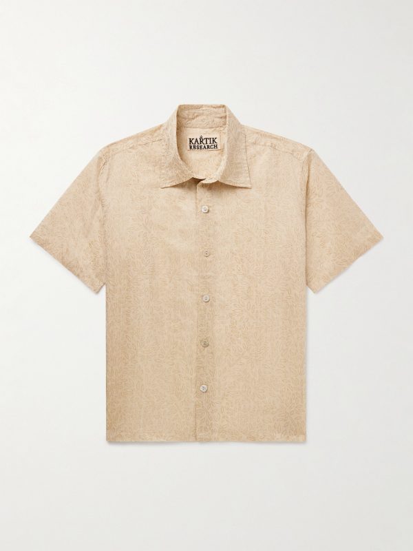 Printed Silk-Gauze Shirt
