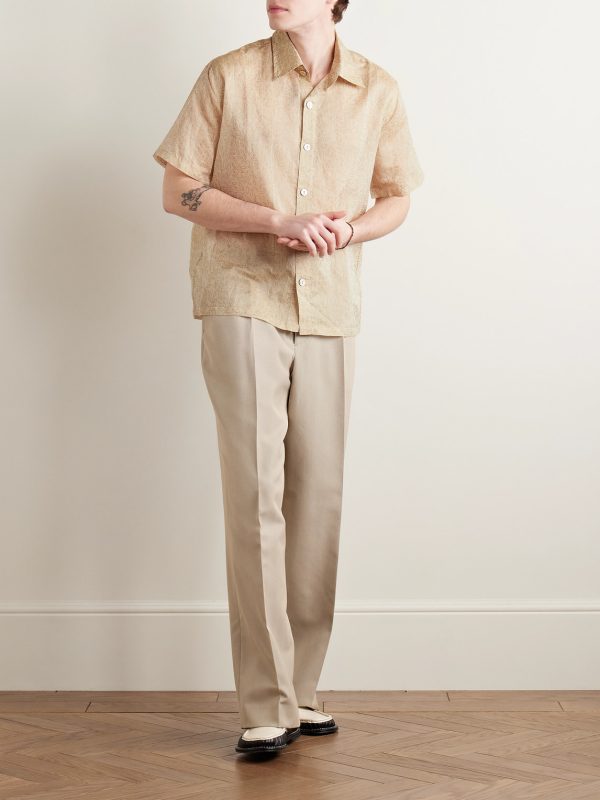 Printed Silk-Gauze Shirt - OU