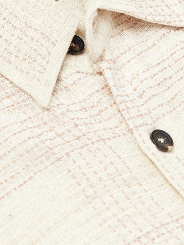 Checked Kantha Silk-Gauze Overshirt - CU