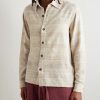 Checked Kantha Silk-Gauze Overshirt - FR