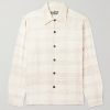 Checked Kantha Silk-Gauze Overshirt