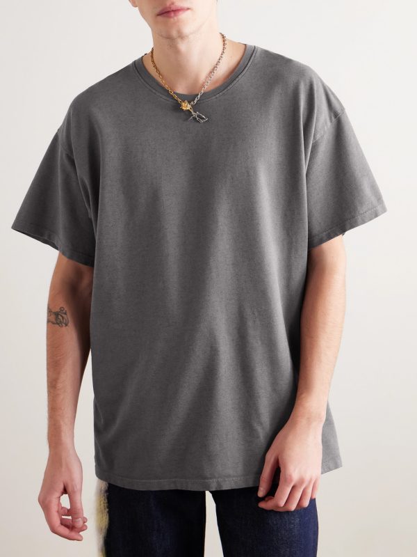 Cotton and Cashmere-Blend Jersey T-Shirt - FR Cotton and Cashmere-Blend Jersey T-Shirt - FR
