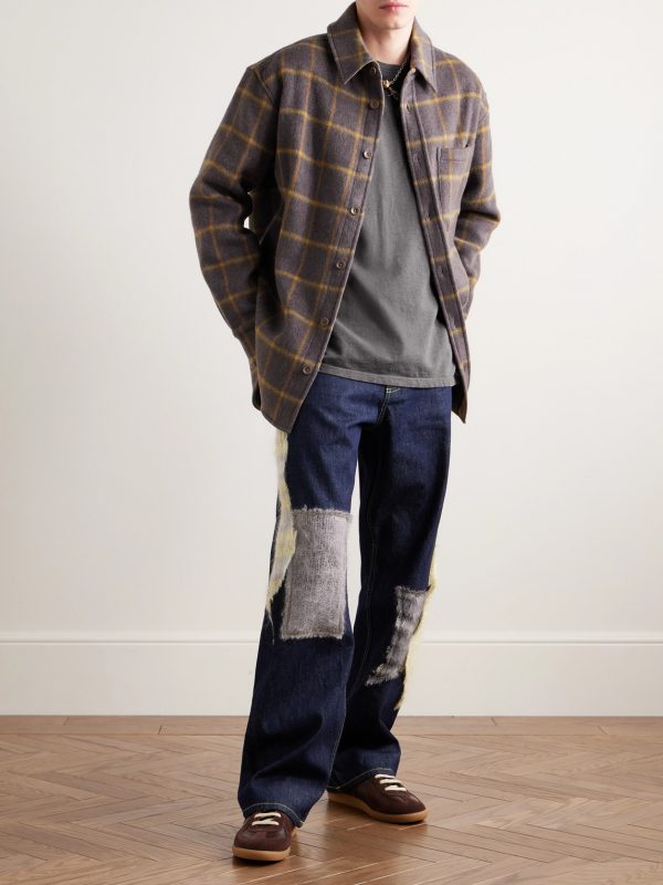 Cotton and Cashmere-Blend Jersey T-Shirt - OU Cotton and Cashmere-Blend Jersey T-Shirt - OU