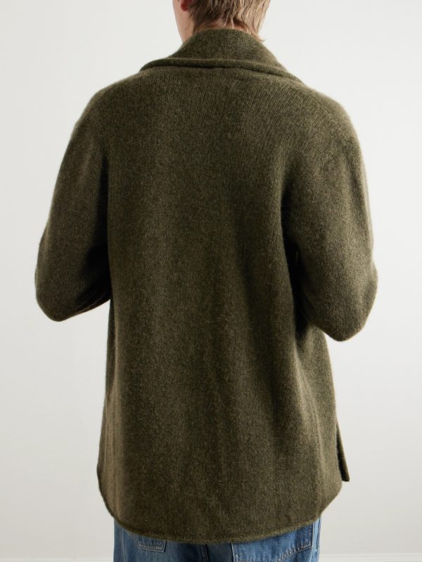 Shawl-Collar Cashmere Cardigan - BK Shawl-Collar Cashmere Cardigan - BK