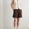 Embellished Embroidered Cotton Shorts - OU