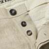 Straight-Leg Embroidered Linen Trousers - E1 Straight-Leg Embroidered Linen Trousers - E1