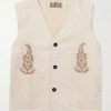 Kantha Embellished Embroidered Cotton Vest Kantha Embellished Embroidered Cotton Vest