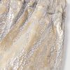 Blister Straight-Leg Frayed Metallic Megacrust Stretch-Denim Drawstring Shorts - CU