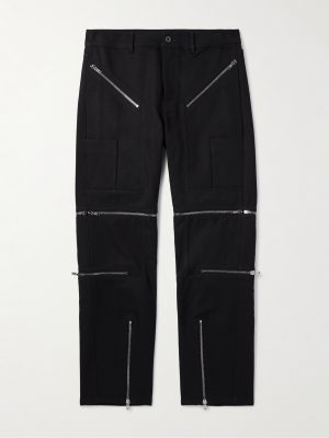 + Bonotto Headon Straight-Leg Convertible Zip-Embellished Cotton-Blend Canvas Trousers + Bonotto Headon Straight-Leg Convertible Zip-Embellished Cotton-Blend Canvas Trousers