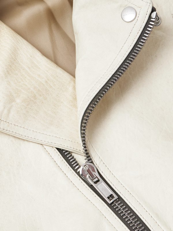 Belted Cropped Leather Jacket - CU Belted Cropped Leather Jacket - CU