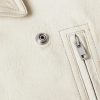 Belted Cropped Leather Jacket - E1 Belted Cropped Leather Jacket - E1