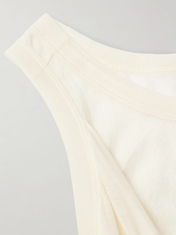Anthem Draped Cotton-Jersey Tank Top - CU Anthem Draped Cotton-Jersey Tank Top - CU