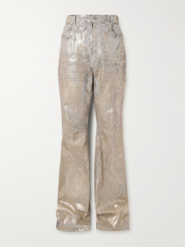 Bolan Slim-Fit Flared Metallic Megacrust Jeans Bolan Slim-Fit Flared Metallic Megacrust Jeans