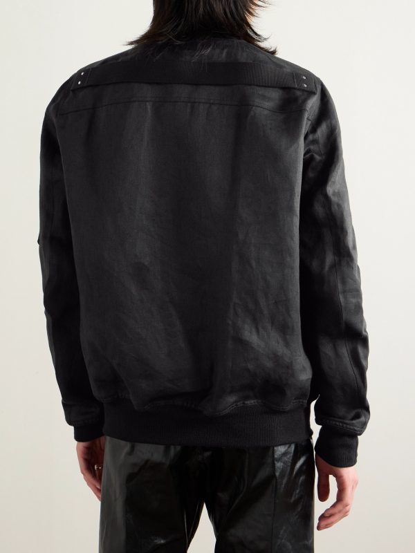 Classic Flight Webbing-Trimmed Cotton-Twill Bomber Jacket - BK Classic Flight Webbing-Trimmed Cotton-Twill Bomber Jacket - BK