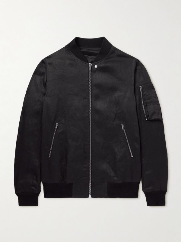 Classic Flight Webbing-Trimmed Cotton-Twill Bomber Jacket Classic Flight Webbing-Trimmed Cotton-Twill Bomber Jacket
