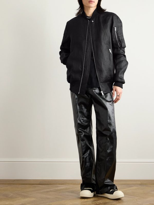 Classic Flight Webbing-Trimmed Cotton-Twill Bomber Jacket - OU Classic Flight Webbing-Trimmed Cotton-Twill Bomber Jacket - OU