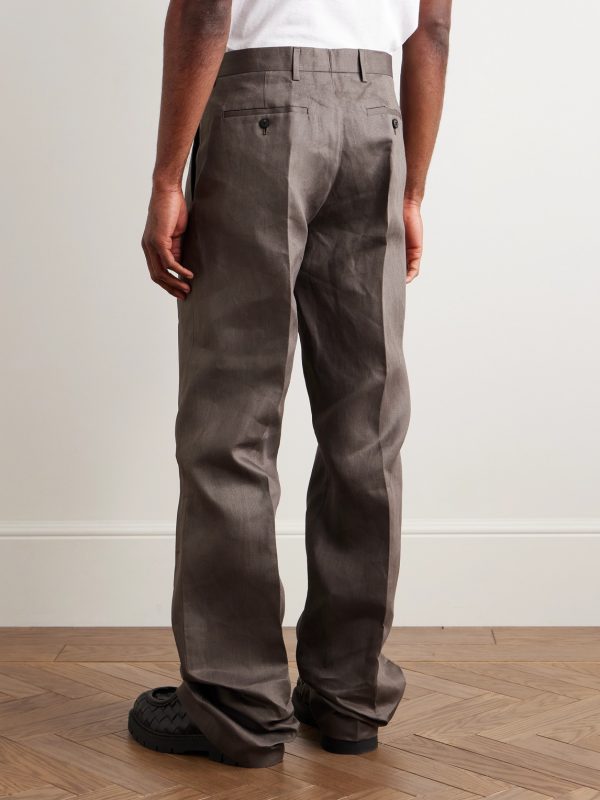 Dietrich Straight-Leg Twill Trousers - BK Dietrich Straight-Leg Twill Trousers - BK