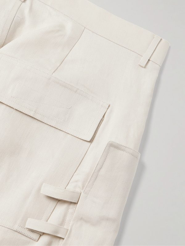 Stefan Wide-Leg Linen Cargo Trousers - CU Stefan Wide-Leg Linen Cargo Trousers - CU