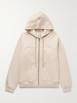 Panelled Cotton-Jersey Zip-Up Hoodie Panelled Cotton-Jersey Zip-Up Hoodie