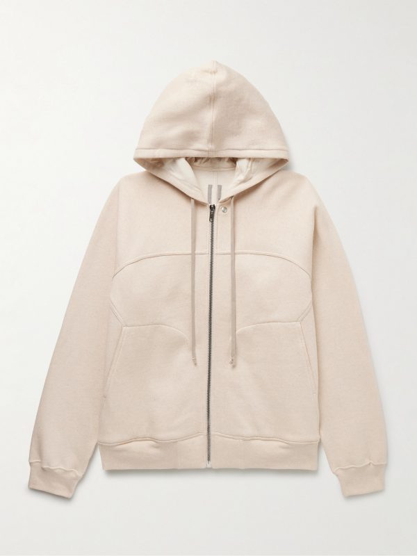 Panelled Cotton-Jersey Zip-Up Hoodie Panelled Cotton-Jersey Zip-Up Hoodie