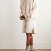 Panelled Cotton-Jersey Zip-Up Hoodie - OU Panelled Cotton-Jersey Zip-Up Hoodie - OU